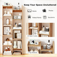 Bookshelf 2-Tier Bookcase w/ Anti-Tipping Kits