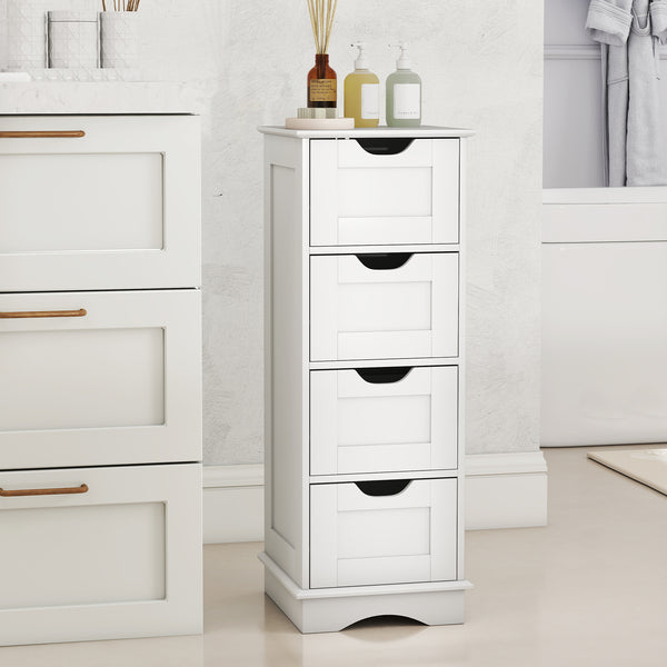Bathroom Storage Cabinet with 4 Drawers