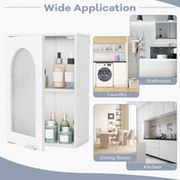 Medicine Cabinet with Tempered Glass Door & Adjustable Shelf