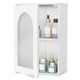 Medicine Cabinet with Tempered Glass Door & Adjustable Shelf