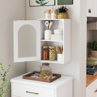 Medicine Cabinet with Tempered Glass Door & Adjustable Shelf
