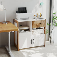 Kitchen Storage Cabinet, Modern Farmhouse Coffee Bar Cabinet with Drawer