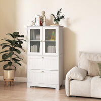 Bathroom Floor Storage Cabinet, Freestanding Cupboard Pantry