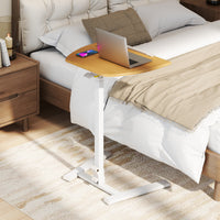 Foldable Mobile Standing Desk, Rolling Laptop Desk with 90° Tiltable Tabletop
