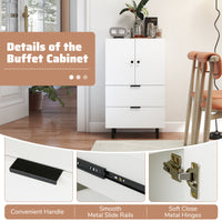 Sideboard Buffet Cabinet with Drawers and Storage Cabinet