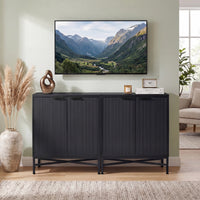 Giantex Fluted Sideboard Buffet Cabinet with 2 Doors
