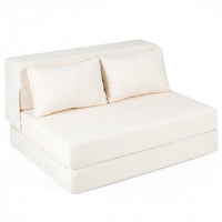 Giantex Folding Sofa Bed, 3-in-1 Convertible Sleeper Chair with 2 Pillows