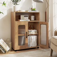 Bathroom Cabinet with 2 Doors and 3-Level Adjustable Shelf