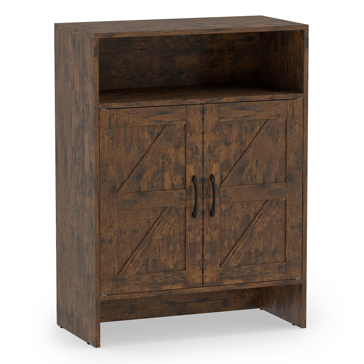 Giantex Shoe Cabinet with 2 Barn Doors, Modern Narrow Shoe Storage Cabinet