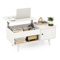 Lift up Coffee Table w/ Storage Flip Top Coffee Table Hidden Compartment Cabinet