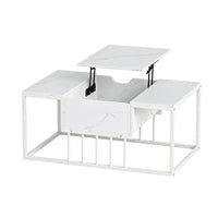 Accent Tea Table Lift Top with Storage for Office Reception or Home