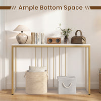 Console Table with Charging Station Entryway Table with Power Outlets