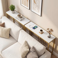 Console Table with Charging Station Entryway Table with Power Outlets