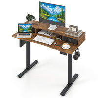 Electric Standing Desk Height Adjustable Stand Up Desk Home Office Computer Desk