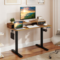 Electric Standing Desk Height Adjustable Stand Up Desk Home Office Computer Desk