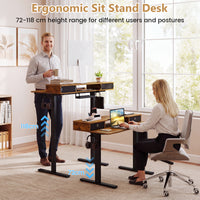 Electric Standing Desk Height Adjustable Stand Up Desk Home Office Computer Desk