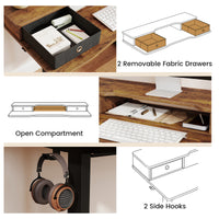 Electric Standing Desk Height Adjustable Stand Up Desk Home Office Computer Desk