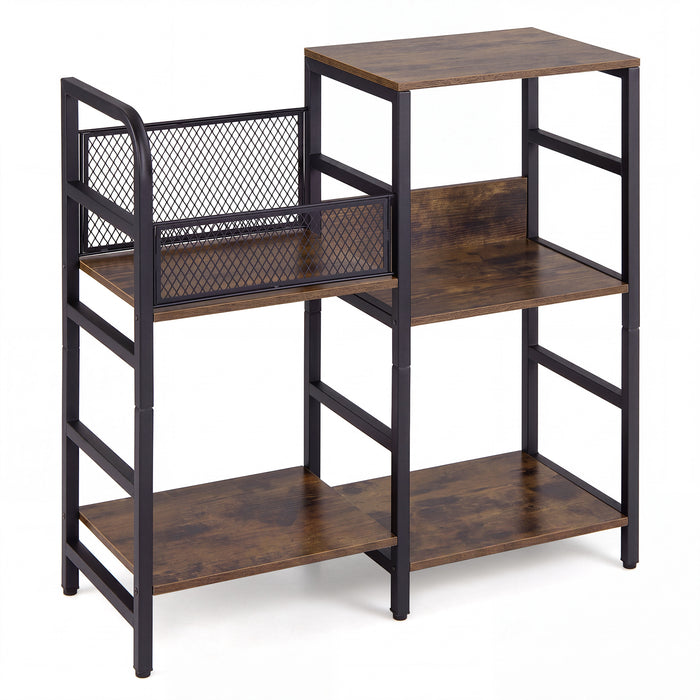 Record Player Stand Holds Up to 180-200 Albums with Vinyl Record Storage