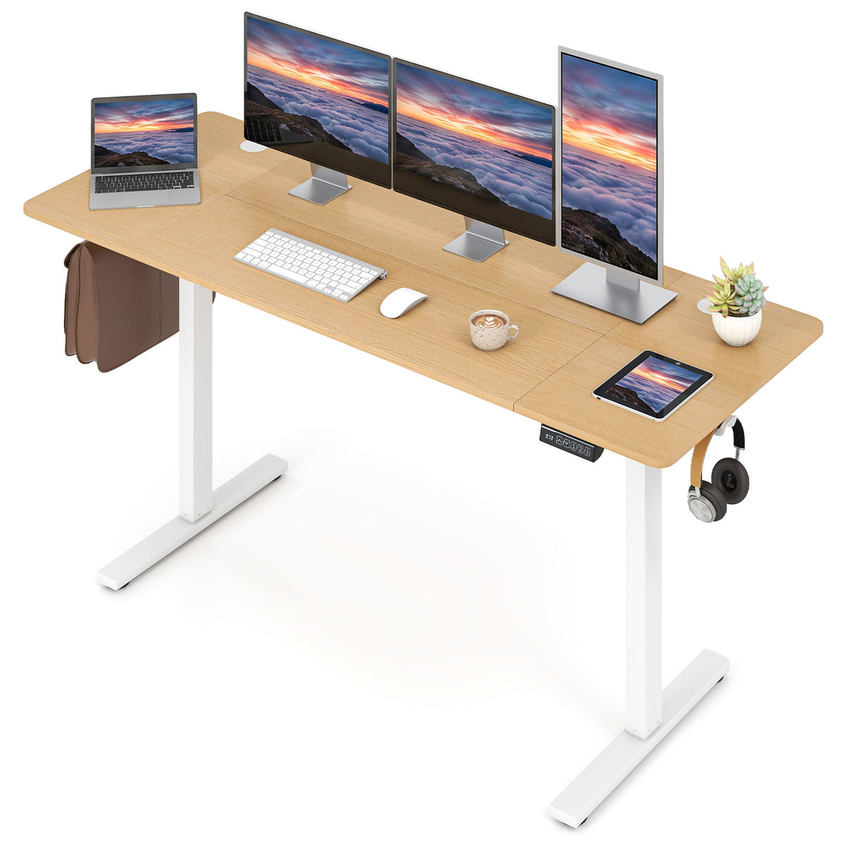 Giantex 160x60cm Electric Height Adjustable Standing Desk