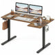 L-Shaped Electric Standing Desk, 140 x 85 CM/160 x 85 CM Height Adjustable Computer Table with Memory Controller and Side Hooks