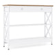 Console Table with Drawer and 2 Shelves for Living Room Entryway