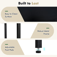 Narrow End Table with 2 Storage Shelves and 2 Removable Tabletops