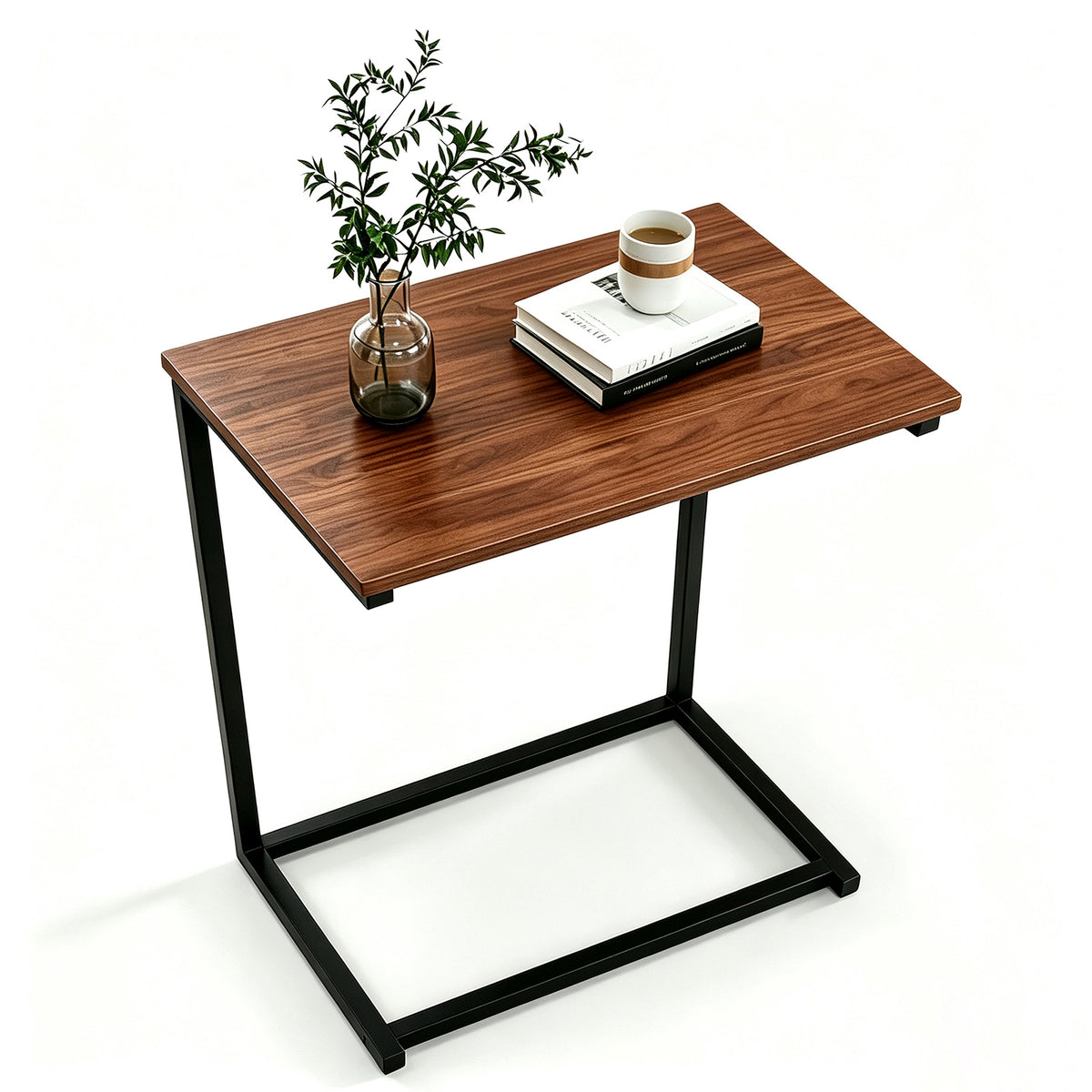 Giantex Snack Side Table, C-Shaped End Table for Sofa Couch and Bed