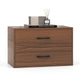 2-Drawer Stackable Storage Organizer Stacking Drawer Chest Storage Cabinet Black