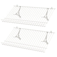 Closet Shelves Wall Mounted Set of 2