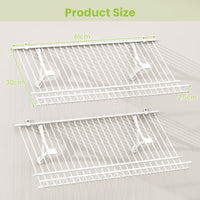 Closet Shelves Wall Mounted Set of 2