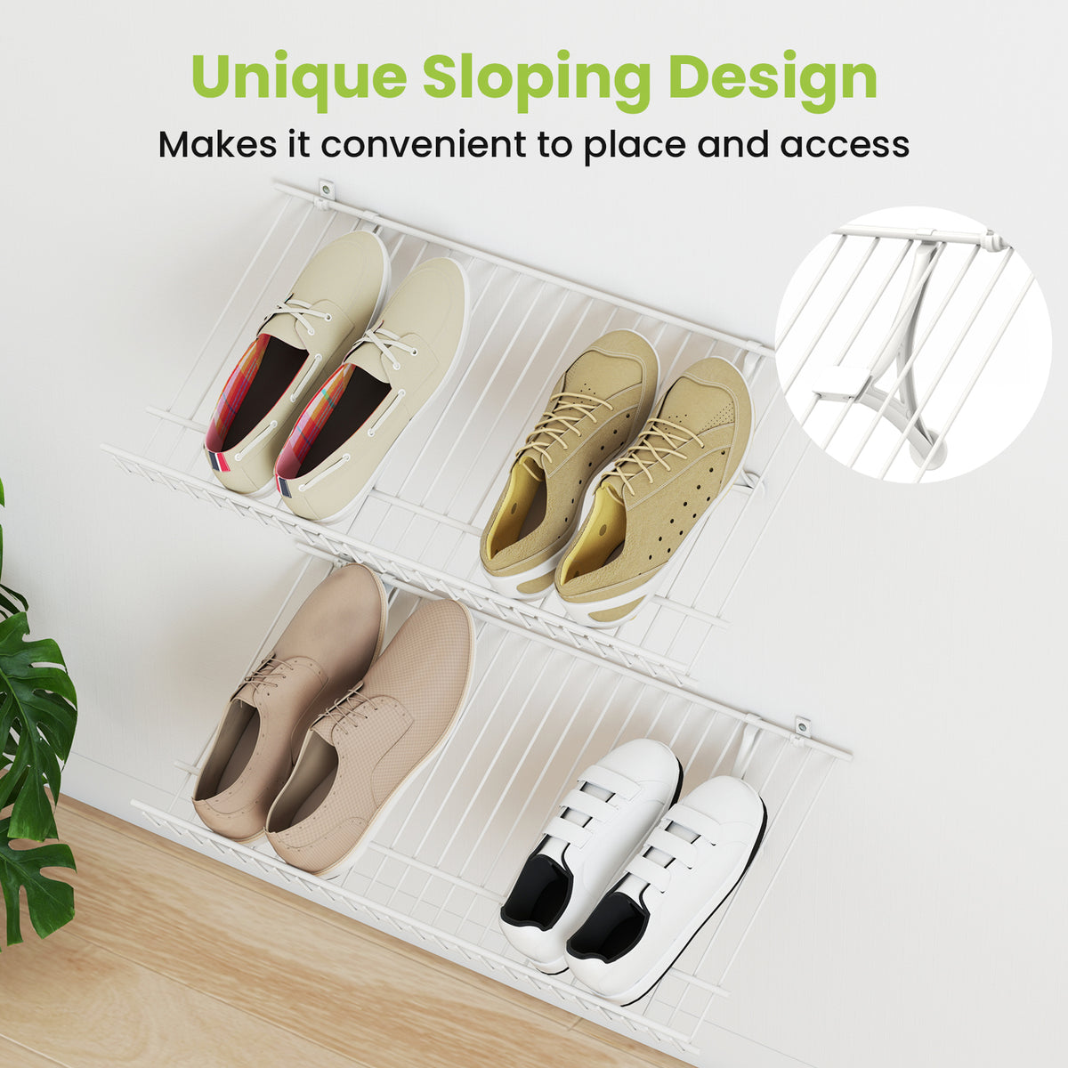 Closet Shelves Wall Mounted Set of 2