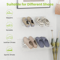 Closet Shelves Wall Mounted Set of 2