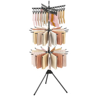 3-Tier Folding Clothes Drying Rack, 178 cm Freestanding Tripod Laundry Drying Rack