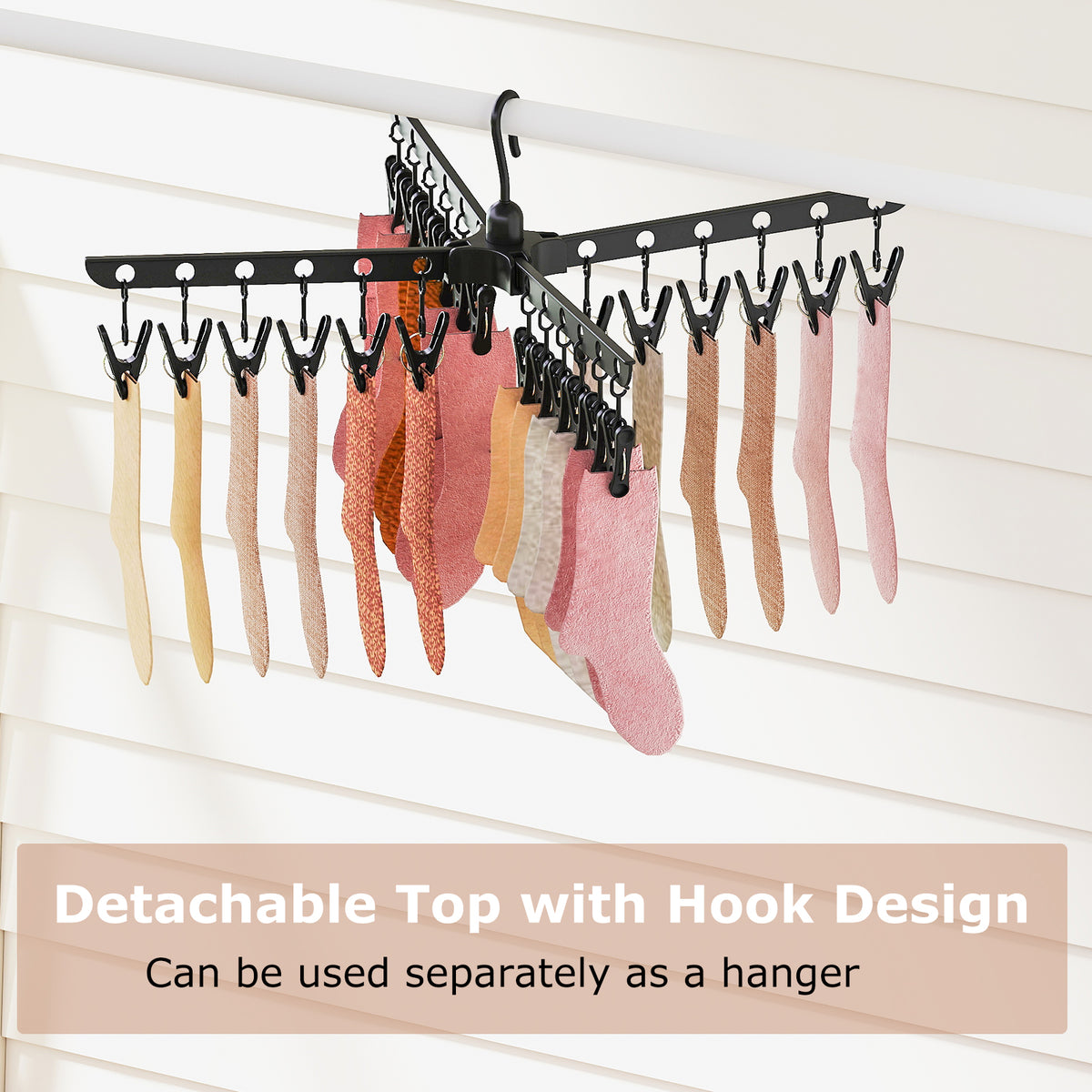 3-Tier Folding Clothes Drying Rack, 178 cm Freestanding Tripod Laundry Drying Rack