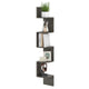 5-Tier Corner Shelf, Floating Bookshelf, Wall Mounted Storage Organizer