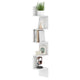 5-Tier Corner Shelf, Floating Bookshelf, Wall Mounted Storage Organizer
