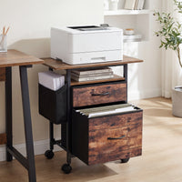 Giantex 2-Drawer Mobile File Cabinet, Rolling Printer Stand with Extended Tabletop