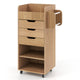 Craft Storage Cart with Mobile Drawers Shelves for Living Room