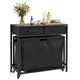 2-in-1 Laundry Basket Organizer with 3 Sections and Wheels