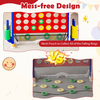 Jumbo 4-to-Score Game with Ring-toss and Basketball for Parties