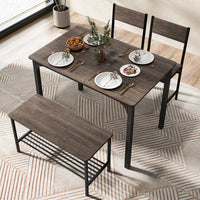 Giantex 4-Piece Dining Table & Chair Set