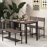 Giantex 4-Piece Dining Table & Chair Set
