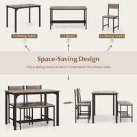 Giantex 4-Piece Dining Table & Chair Set