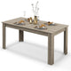 Giantex 160 CM Rectangular Dining Table with Sturdy Legs