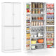 Giantex Kitchen Pantry Cabinet, 167 CM Freestanding Tall Buffet Cupboard w/Two 4-Tier Cabinets