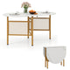 150 CM Folding Dining Table Drop Leaf for 6-8 People