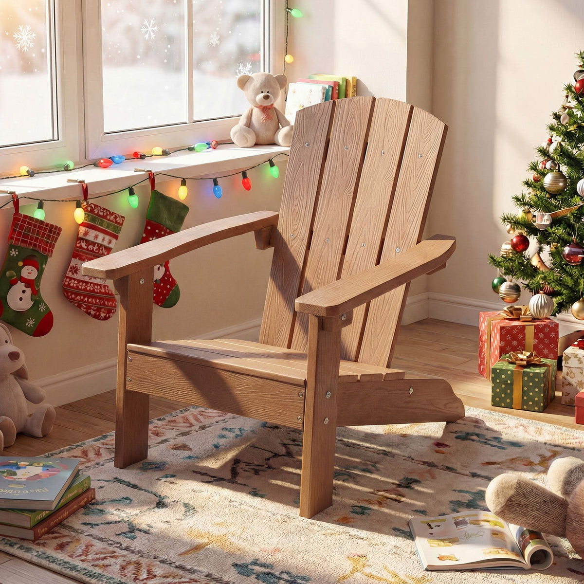 Kids Adirondack Chair for Ages 3-8 Children Boys Girls