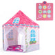 Kids Dance Mat and Princess Playhouse Set with 3 Game Modes and LED Lights for Girls Ages 3+