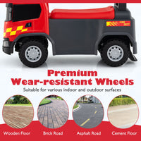 Kids Ride On Push Car with Steering Wheel Lights Sirens Horn and Music for 18 Months+
