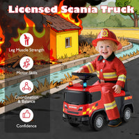Kids Ride On Push Car with Steering Wheel Lights Sirens Horn and Music for 18 Months+